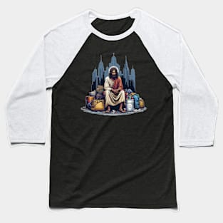 Sad Jesus Baseball T-Shirt